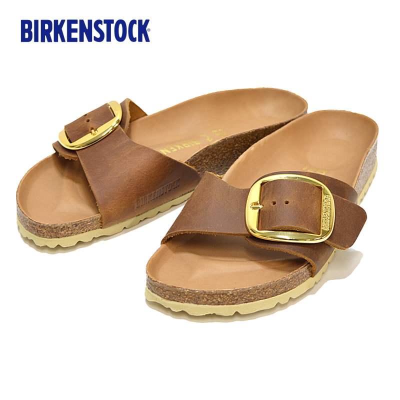 ビルケンシュトック BIRKENSTOCK/サンダル/マドリッド ビッグバックル Madrid Big Buckle/オイルドレザー  コニャック/1006525/レディース【正規取扱】