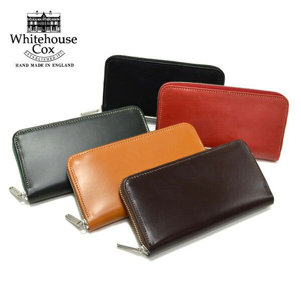 財布/WhitehouseCox【ホワイトハウスコックス】S2622ラウンドジップロングウォレットmadeinEngland【正規取扱】