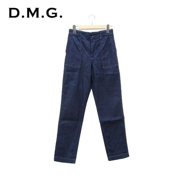 レディース/D.M.G.【ディーエムジー】14-0145Cコットンレーヨンストレッチデニムレグレットベーカーパンツ【正規取扱】2022春夏