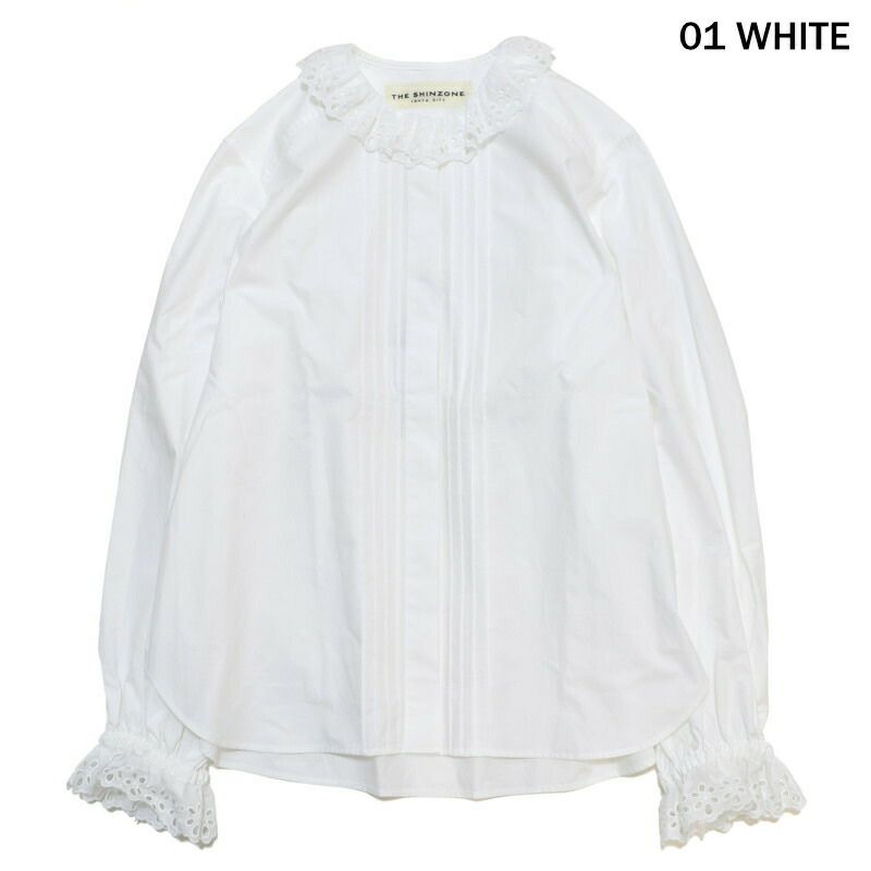 Ya2/レディース/Shinzone【シンゾーン】24SMSBL06レースカラーブラウス【正規取扱】2024春夏