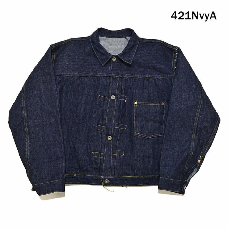 Ya2/メンズ/SUGARCANE【シュガーケーン】SC19008T13.5oz.ブルーデニムブラウス“S1943”モデル(T-BACK)【正規取扱】2024春夏