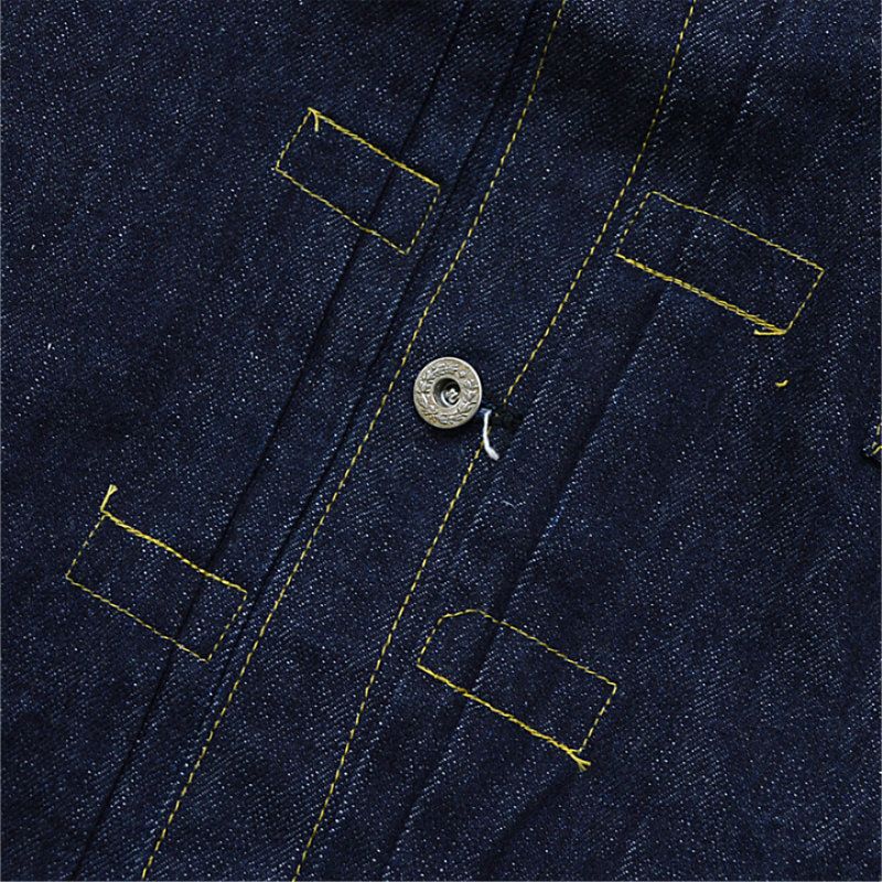 Ya2/メンズ/SUGARCANE【シュガーケーン】SC19008T13.5oz.ブルーデニムブラウス“S1943”モデル(T-BACK)【正規取扱】2024春夏