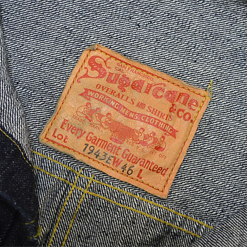 Ya2/メンズ/SUGARCANE【シュガーケーン】SC19008T13.5oz.ブルーデニムブラウス“S1943”モデル(T-BACK)【正規取扱】2024春夏