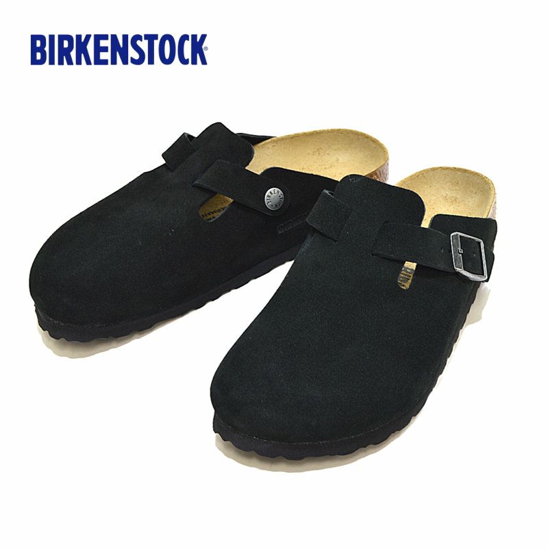 ビルケンシュトック BIRKENSTOCK / ボストン スエード ブラック BOSTON/1027067 / サンダル