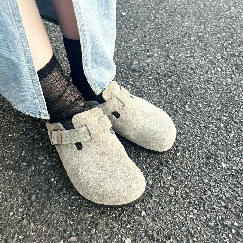 Ya2/ビルケンシュトックBIRKENSTOCK/スエードレザートープサンダルBOSTONTAUPE/60463/レディース【国内正規品】