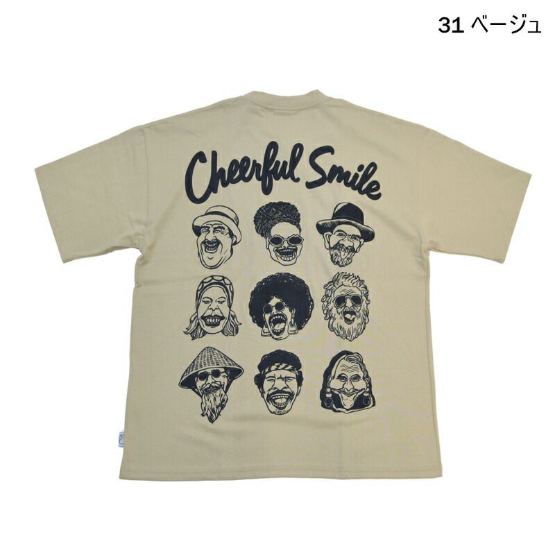 Ya2/ジムマスターGYMMASTER/Tシャツ/7.4ozCheerfulSmileﾋﾞｯｸﾞTee/G321708/メンズ【正規取扱】