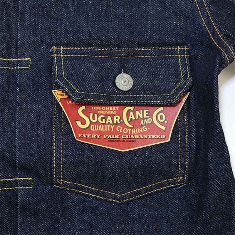 Ya2/メンズ/SUGARCANE【シュガーケーン】SC1195314.25oz.デニムジャケット1953モデル【正規取扱】2023秋冬