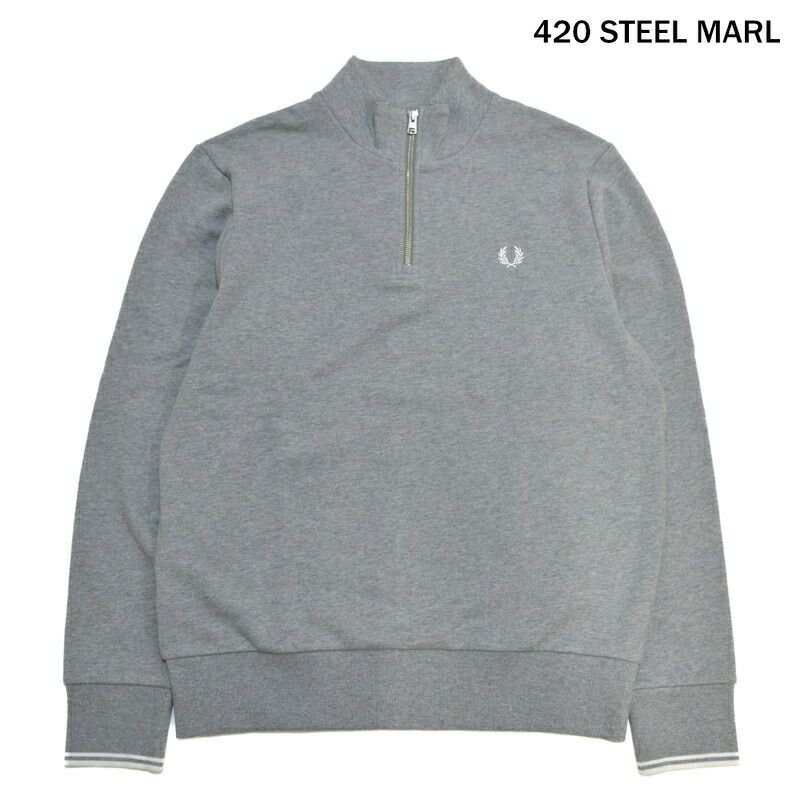 Ya2/メンズ/FREDPERRY【フレッドペリー】M3574HalfZipSweatshirtハーフジップスウェットシャツ【正規取扱】2023秋冬