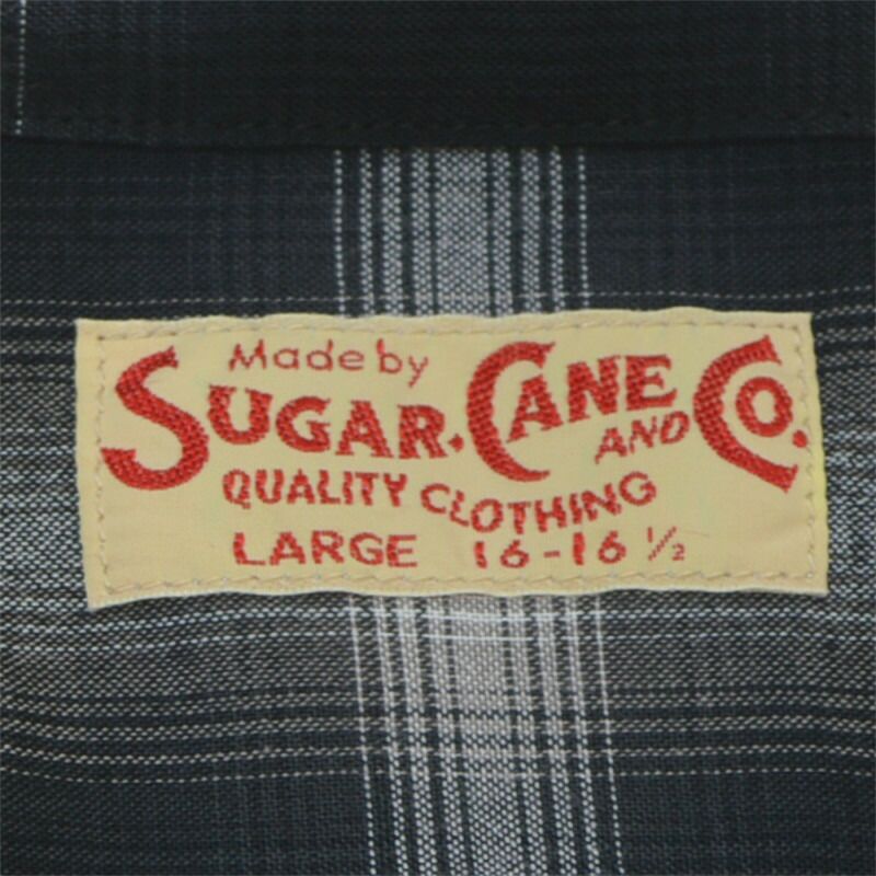 Ya2/メンズ/SUGARCANE【シュガーケーン】SC29120RAYONOMBRECHECKOPENSHIRTレーヨンオンブレチェックオープンシャツ【正規取扱】2024春夏