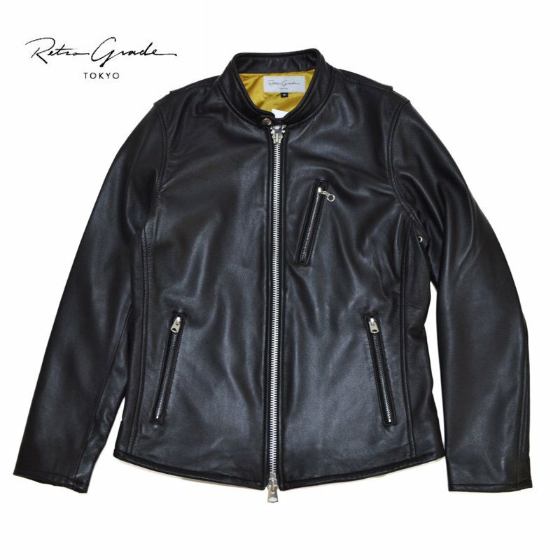 メンズ/RetroGrade【レトログレード】8591035ラムレザーシングルライダースジャケット【正規取扱】2020秋冬