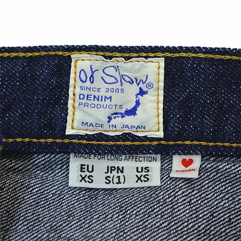 Ya2/レディース/orSlow【オアスロウ】00-1040-81ハイライズデニムパンツONEWASH【正規取扱】2024春夏