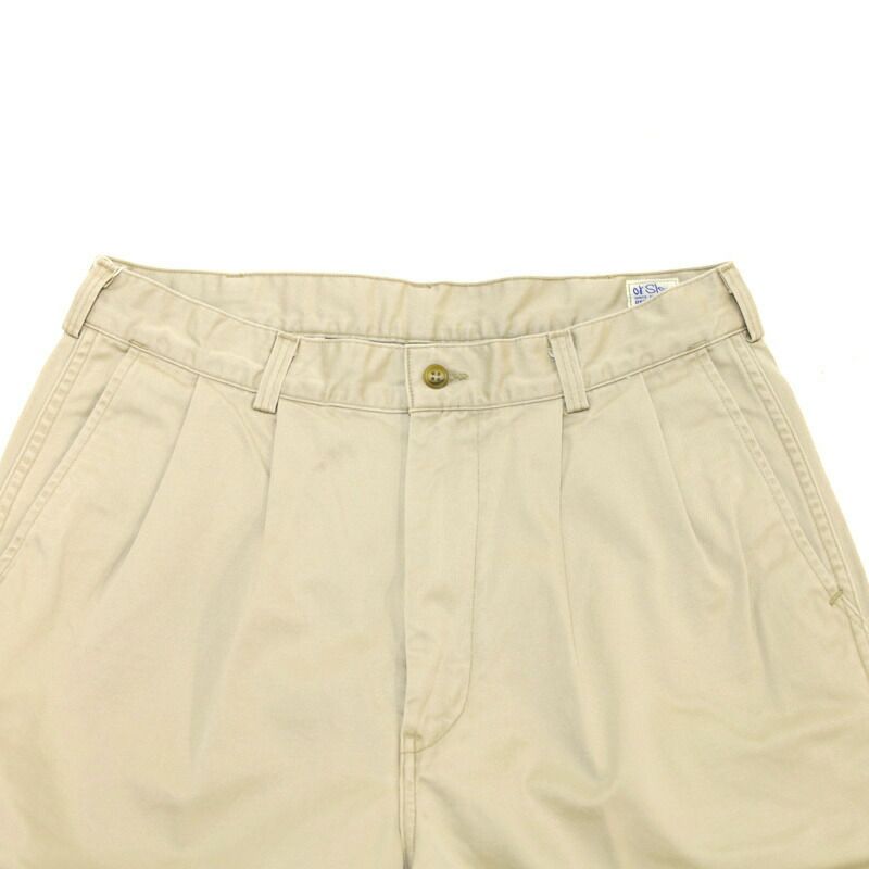 Ya2/オアスロウorSlow/パンツ/2タックワイドトラウザーチノパンツTWOTUCKWIDETROUSERS/03-5021/メンズ【正規取扱】