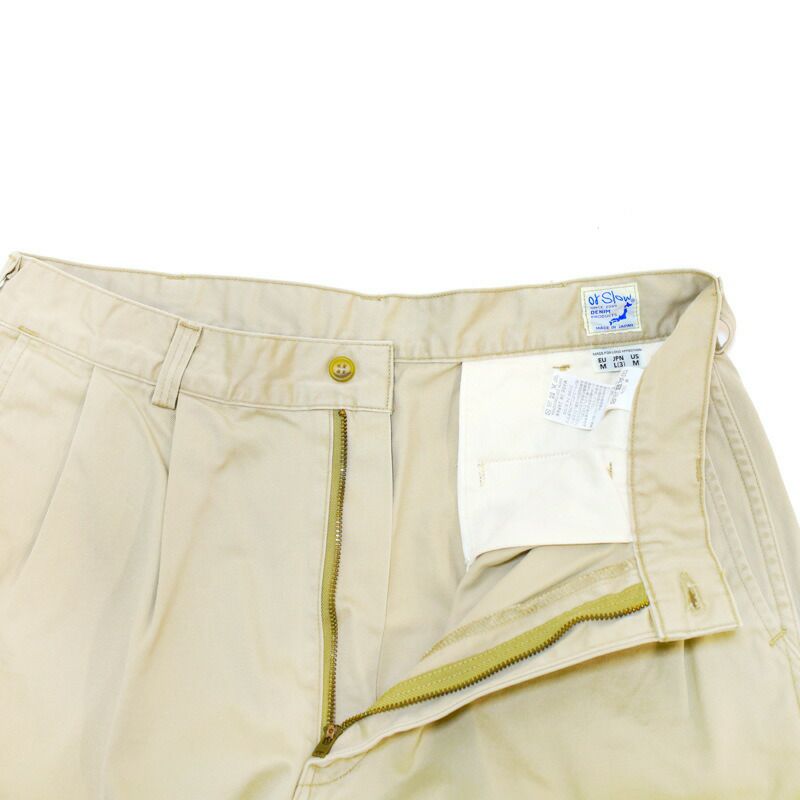 Ya2/オアスロウorSlow/パンツ/2タックワイドトラウザーチノパンツTWOTUCKWIDETROUSERS/03-5021/メンズ【正規取扱】