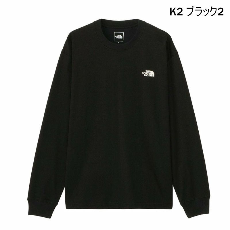 【韓国限定】THENORTHFACEブラック ロンT 新品 男女兼用M ザ・ノース・フェイス THE NORTH FACE/ロングスリーブ バック
