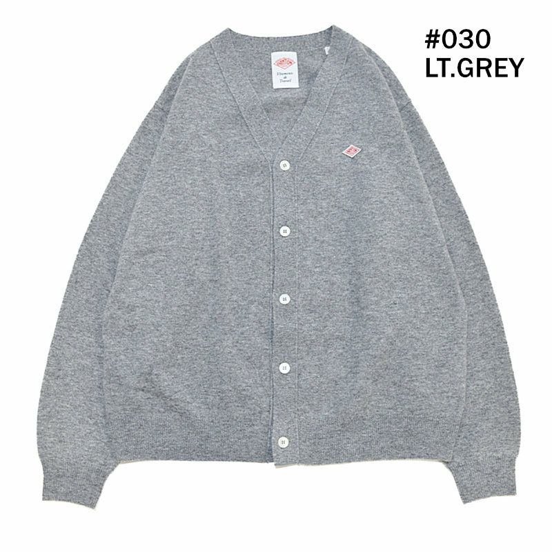 Ra9/メンズ/DANTON【ダントン】DT-D0030LMWラムズウールVネックニットカーディガン【正規取扱】2023秋冬