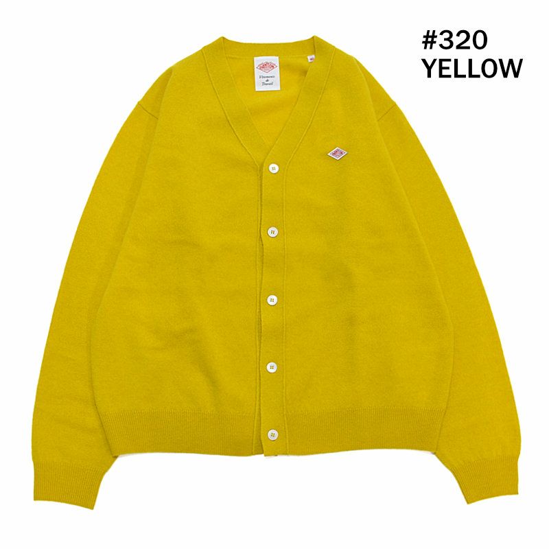 Ra9/メンズ/DANTON【ダントン】DT-D0030LMWラムズウールVネックニットカーディガン【正規取扱】2023秋冬