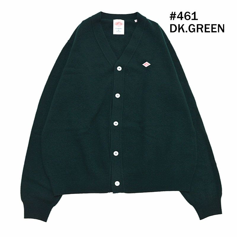 Ra9/メンズ/DANTON【ダントン】DT-D0030LMWラムズウールVネックニットカーディガン【正規取扱】2023秋冬