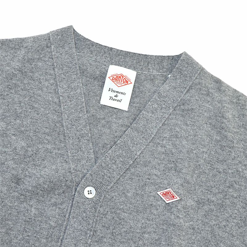 Ra9/メンズ/DANTON【ダントン】DT-D0030LMWラムズウールVネックニットカーディガン【正規取扱】2023秋冬