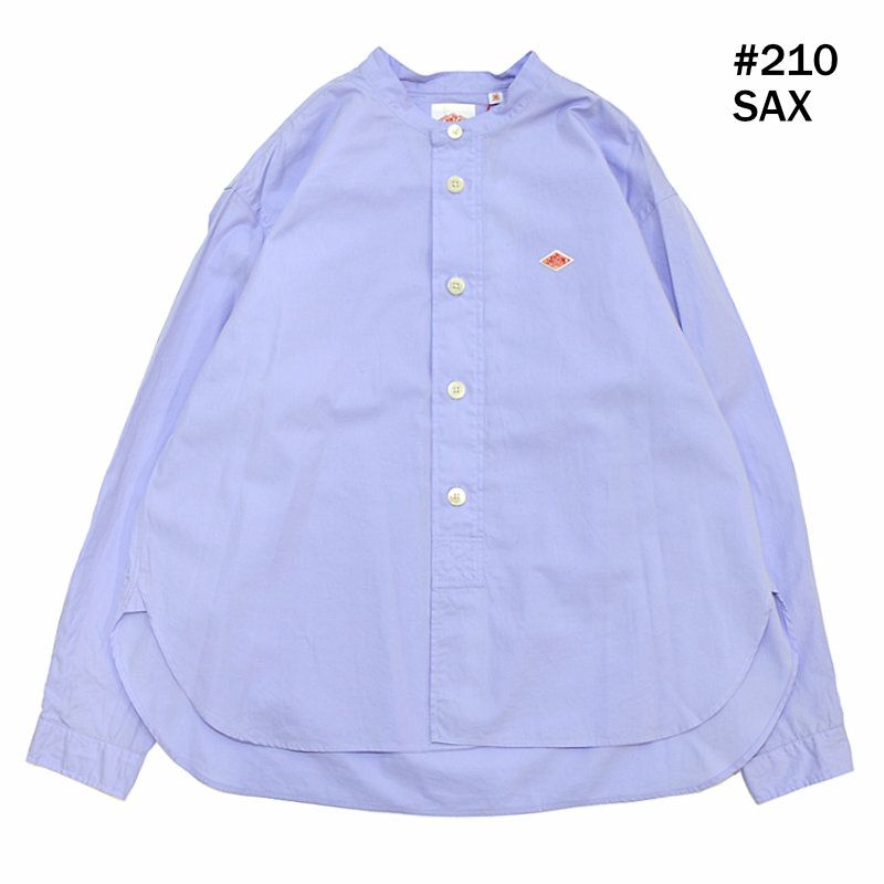 Ra9/レディース/DANTON【ダントン】DT-B0227RPLコットンバンドカラーシャツ【正規取扱】2024春夏