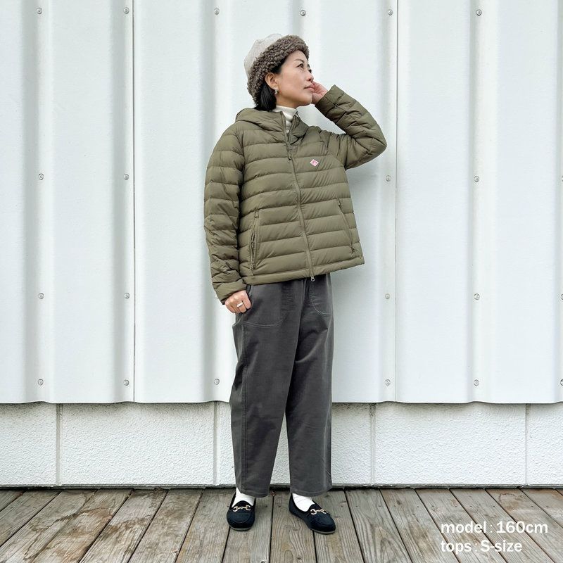 ダントンDANTON/ジャケット/ナイロンタフタミドルダウンフードジャケット/DT-A0563NRP/レディース【正規取扱】