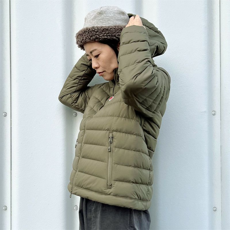 ダントンDANTON/ジャケット/ナイロンタフタミドルダウンフードジャケット/DT-A0563NRP/レディース【正規取扱】