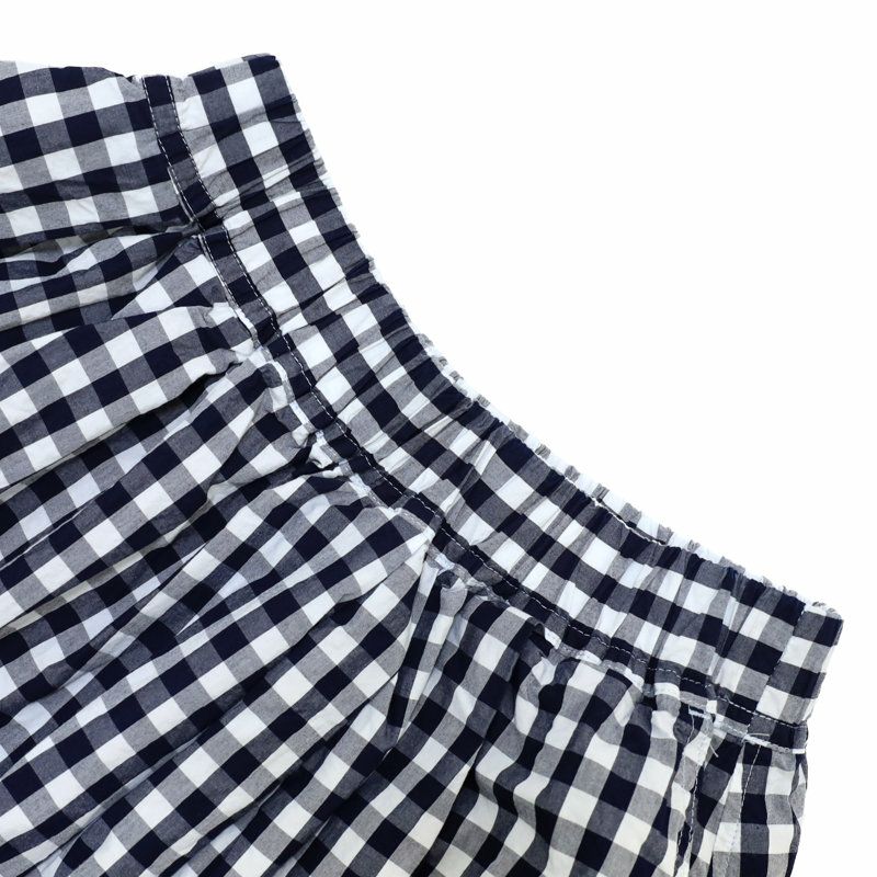 Ya2/ディーエムジーD.M.G./ドミンゴスカート/インディゴギンガムタイプライターマキシ丈スカート/17-515x/レディース【正規取扱】