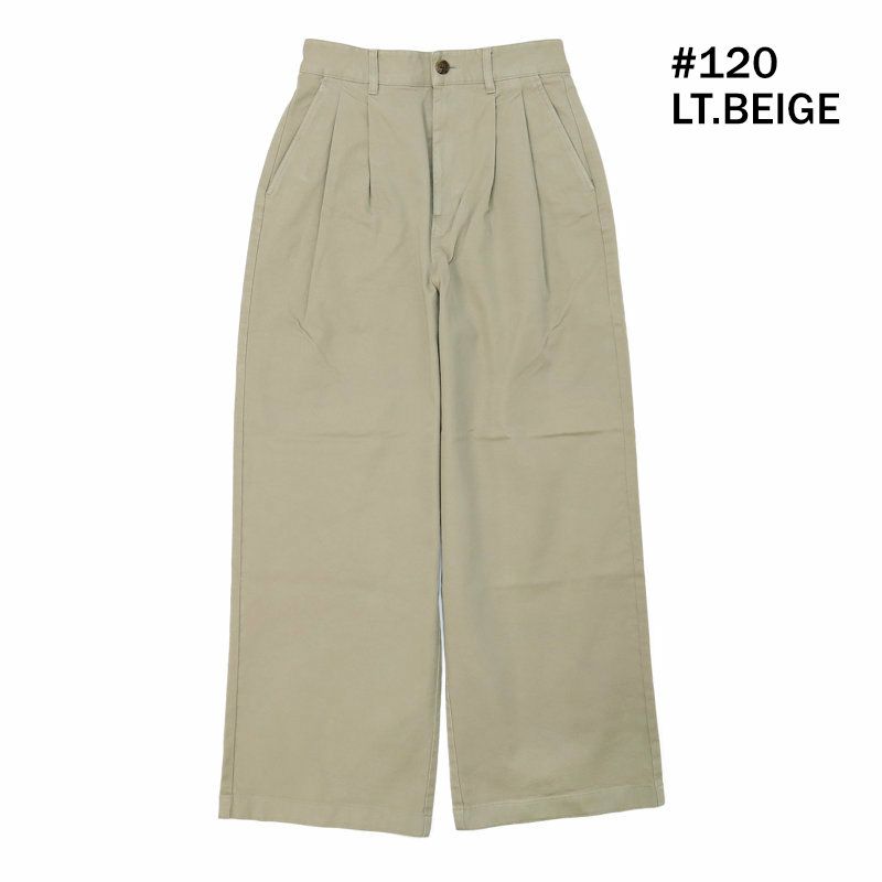 Ra9/ダントンDANTON/パンツ/ストレッチツイル2タックワイドパンツ/DT-E0252ASI/レディース【正規取扱】