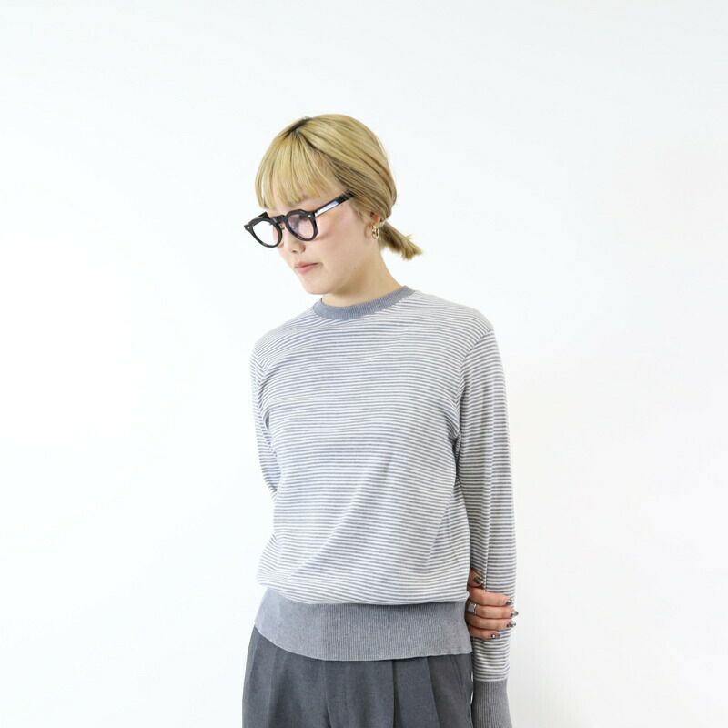 ジチピGICIPI/ニット/フラーゴラクルーネックジャストフィットニットソー/2412A/レディース【正規取扱】