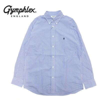 ジムフレックス Gymphlex/長袖 ボタンダウンシャツ SOLID/GY