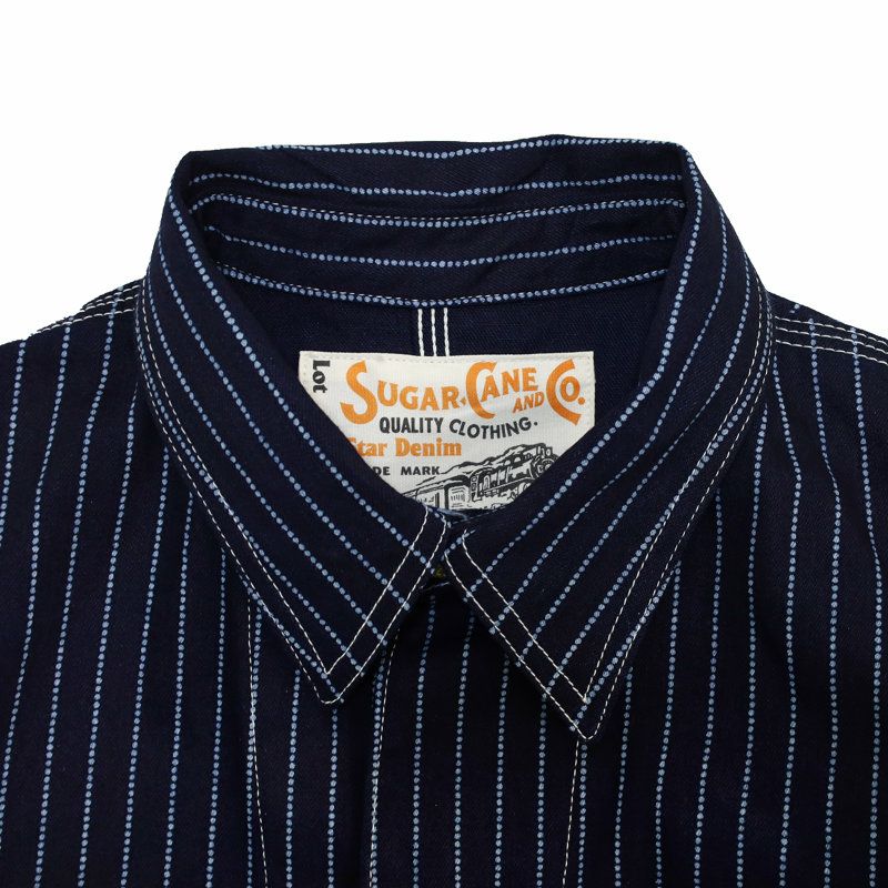 Ya2/シュガーケーンSUGARCANE/ジャケット/WABASHSTRIPEWORKCOATウォバッシュストライプワークコート/SC15658/メンズ【正規取扱】