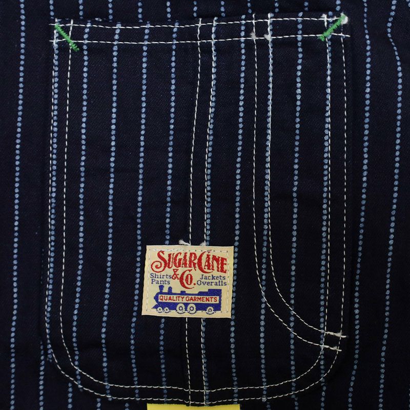 Ya2/シュガーケーンSUGARCANE/ジャケット/WABASHSTRIPEWORKCOATウォバッシュストライプワークコート/SC15658/メンズ【正規取扱】