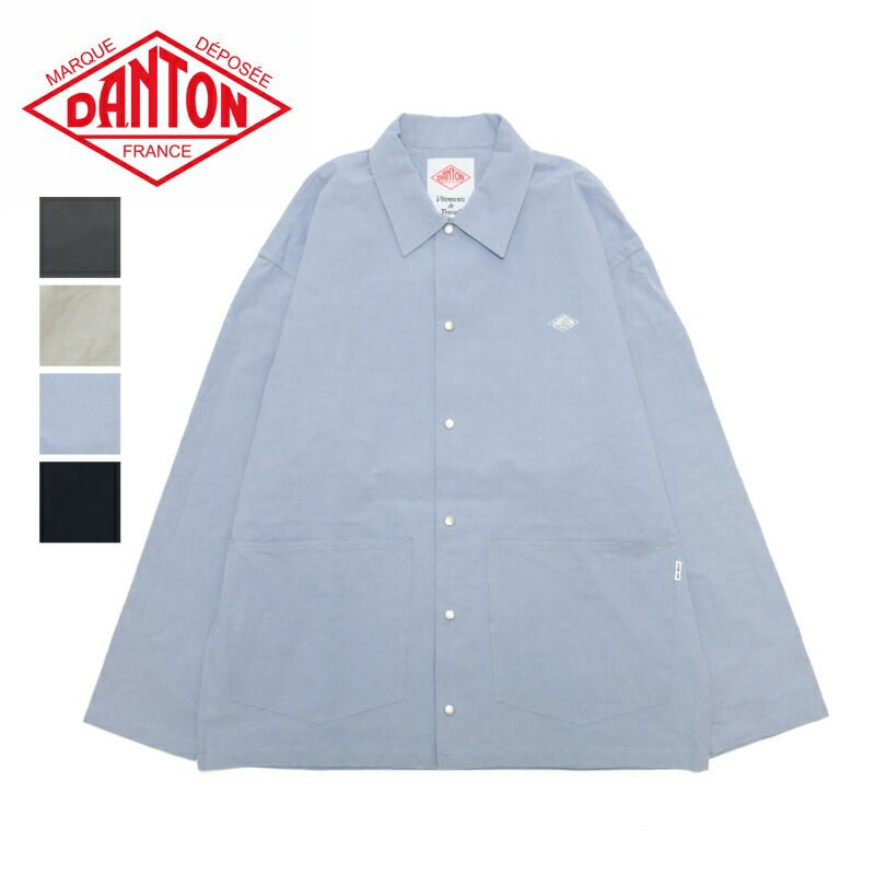 ダントン コットンリネン カバーオールシャツ DT-B0240 WCL ダントン DANTON/コットン リネン カバーオール シャツ/DT-B0240