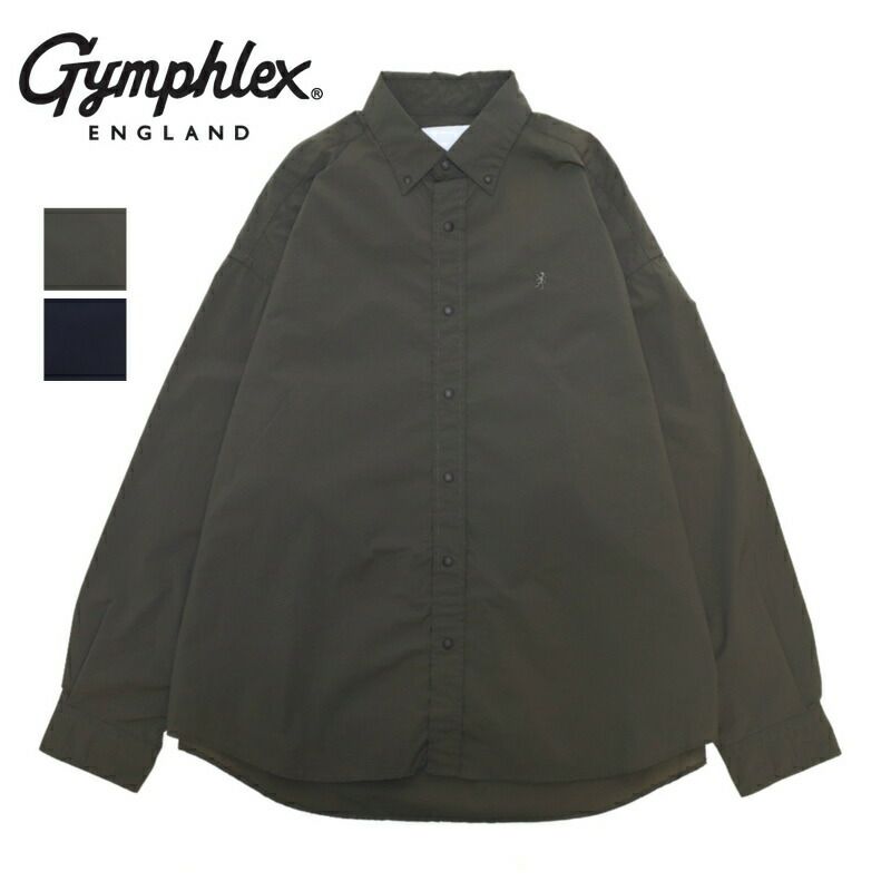 Ya2/ジムフレックスGymphlex/シャツ/コットンストライプショートボタンダウン長袖シャツ/GY-B0198PSEGY-B0198PMS/レディース【正規取扱】