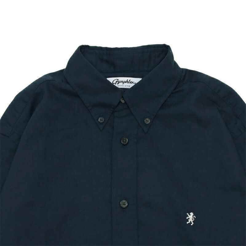 Ya2/ジムフレックスGymphlex/シャツ/リネン長袖ボタンダウンシャツ/GY-B0196LIP/メンズ【正規取扱】