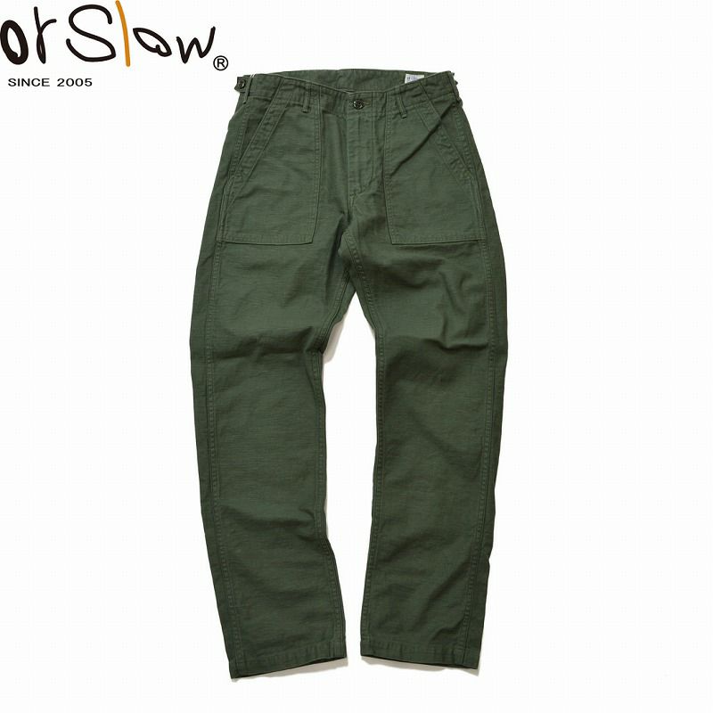Ya2/メンズ/orSlow【オアスロウ】01-5002SLIMFITFATIGUEPANTSスリムファティーグパンツ【正規取扱】2024春夏