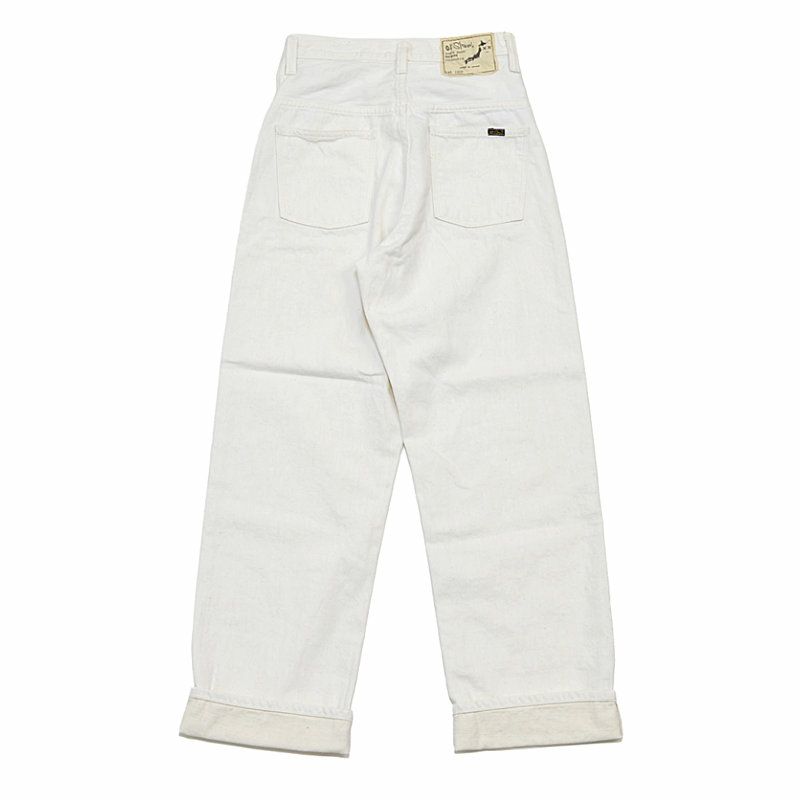 Ya2/オアスロウorSlow/パンツ/ハイウエストセルビッジホワイトデニムパンツ/00-1040-69/レディース【正規取扱】