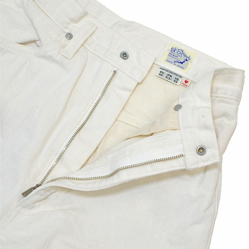 Ya2/オアスロウorSlow/パンツ/ハイウエストセルビッジホワイトデニムパンツ/00-1040-69/レディース【正規取扱】