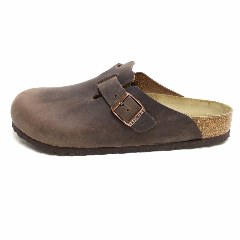 ビルケンシュトックBIRKENSTOCK/サンダル/ボストンBOSTONオイルドレザー-ハバナ/860131/メンズ【正規取扱】