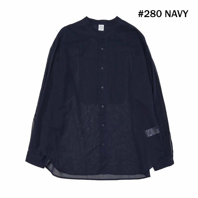 Ya2/オーシバルORCIVAL/シャツ/コットンヴイルバンドカラーシャツ/OR-B270VOM/レディース【正規取扱】
