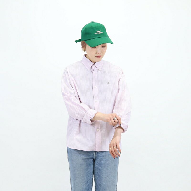 Ya2/ジムフレックスGymphlex/シャツ/コットンストライプショートボタンダウン長袖シャツ/GY-B0198PSEGY-B0198PMS/レディース【正規取扱】