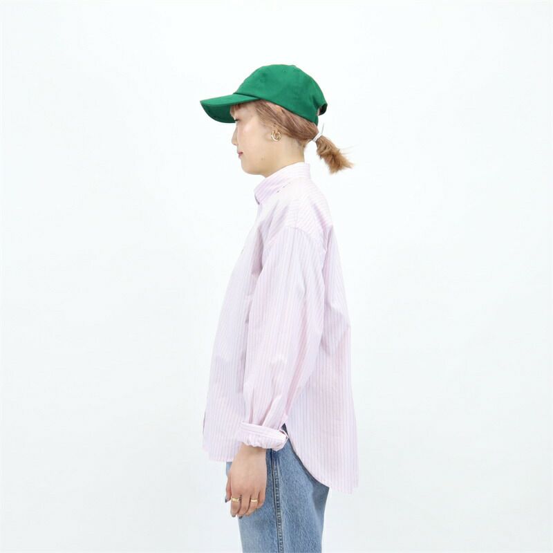 Ya2/ジムフレックスGymphlex/シャツ/コットンストライプショートボタンダウン長袖シャツ/GY-B0198PSEGY-B0198PMS/レディース【正規取扱】