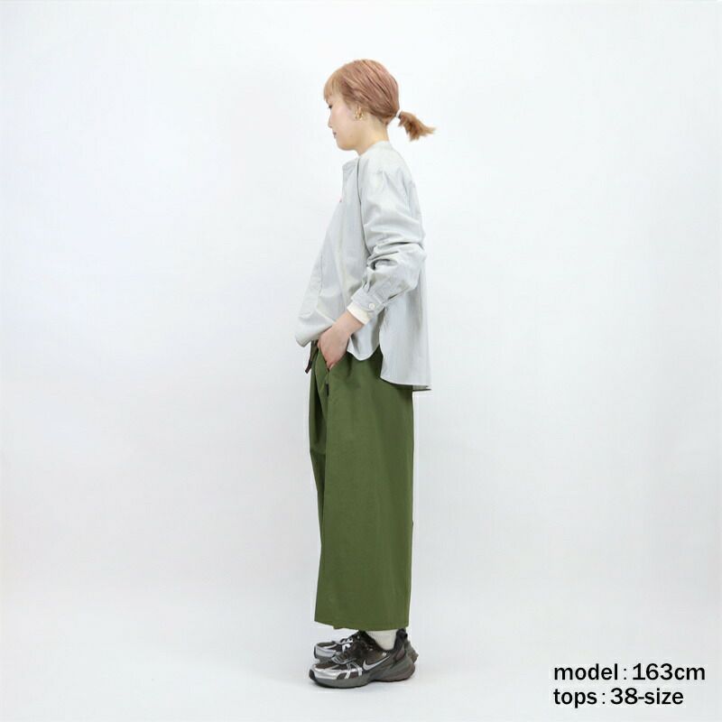 Ra9/ダントンDANTON/シャツ/コットンポプリンバンドカラーシャツ/DT-B0341RPL/レディース【正規取扱】