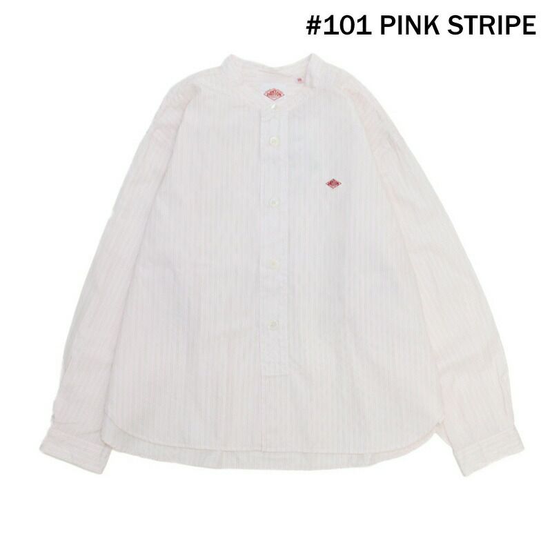 Ra9/ダントンDANTON/シャツ/コットンポプリンバンドカラーシャツ/DT-B0341RPL/レディース【正規取扱】