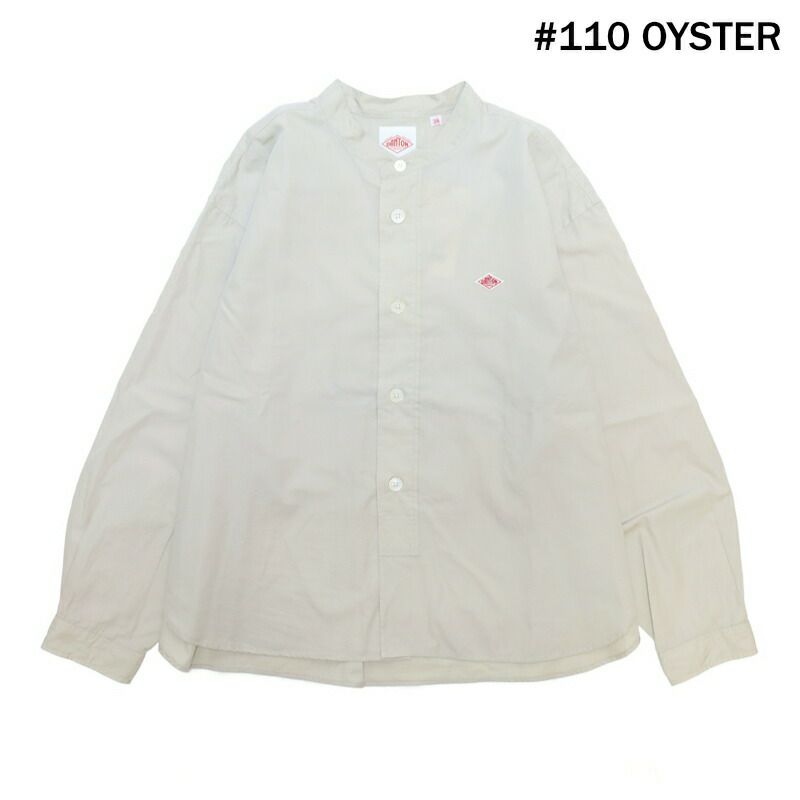 Ra9/ダントンDANTON/シャツ/コットンポプリンバンドカラーシャツ/DT-B0341RPL/レディース【正規取扱】