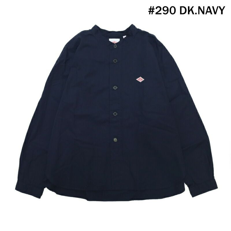 Ra9/ダントンDANTON/シャツ/コットンポプリンバンドカラーシャツ/DT-B0341RPL/レディース【正規取扱】