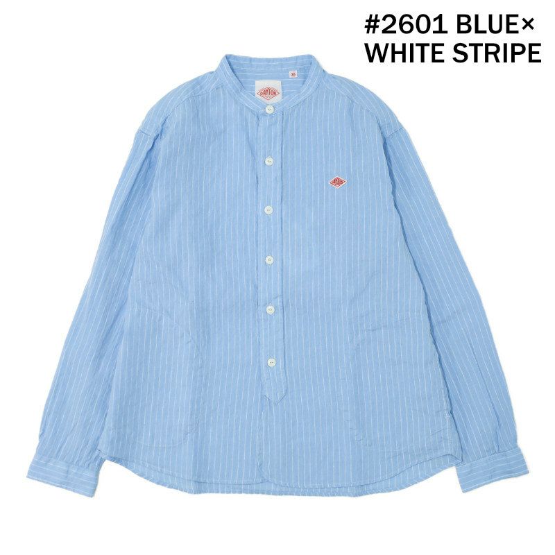 Ra9/ダントンDANTON/シャツ/リネンストライプバンドカラーシャツ/DT-B0279LCT/レディース【正規取扱】