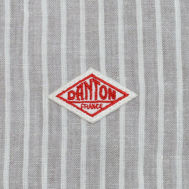 Ra9/ダントンDANTON/シャツ/リネンストライプバンドカラーシャツ/DT-B0279LCT/レディース【正規取扱】