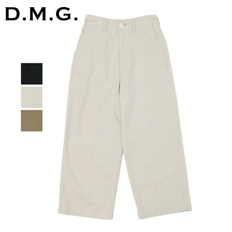 Ya2/ディーエムジーD.M.G./DMGドミンゴパンツ/リネンコットンキャンバスストレートイージーパンツ/14-0326X/レディース【正規取扱】