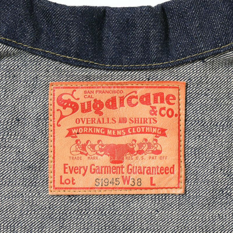 シュガーケーンSUGARCANE/Ｇジャン/14oz.ブルーデニムブラウス“S1945”モデル./SC19010/メンズ【正規取扱】