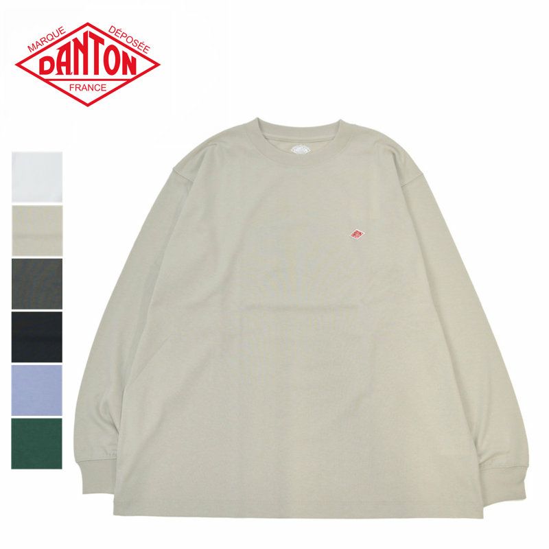 Ra9/メンズ/DANTON【ダントン】DT-C0200TCBPLAINLONGSLEEVET-SHIRTクルーネックロングスリーブ【正規取扱】2023秋冬